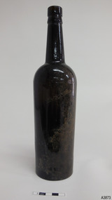 Bottle has shine. Surface has wear from sea action. 