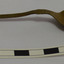 Spoon has discolorations, hole in bowl, nicks in rim, upwards bow in shoulder