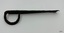 Iron latch has an almost circular loop handle