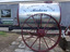 Tank inscription has maker’s details. Wheel has metal rim, spokes and hub with inscription