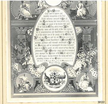 Images and text of page 2 of the address to Her Majesty