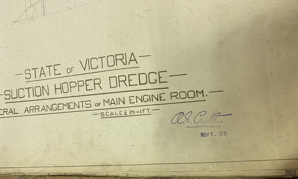 Signature stamp and date of signature