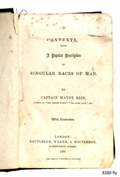 Fly page with title, author and publisher details