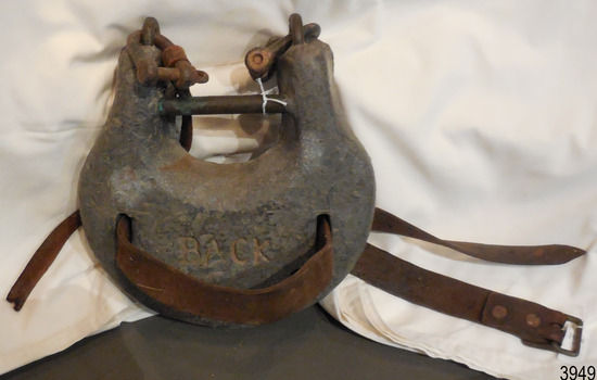 Weight has straps fitted, although some straps are damaged