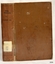 Brown hardcover with inscription on spine