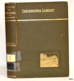 Book, Masques and Entertainments