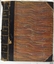 Large volume of bound newspapers in hard covered, leather spined book
