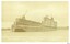 Sepia photograph of a battleship