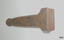 Concave end has parallel bards on long sides