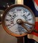 Front dial has maker's details and model of the ship's telegraph
