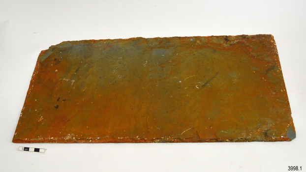 Rectangular tile on table 