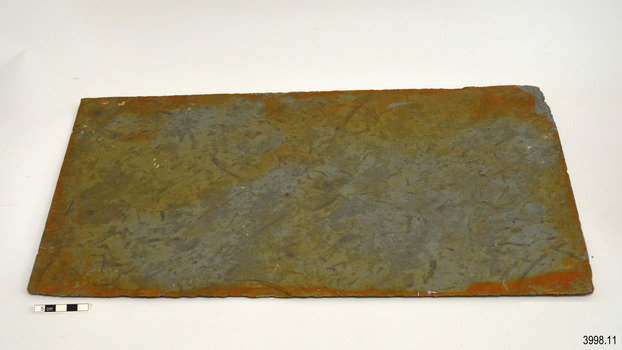 Rectangular slate tile with strong blue-grey colour