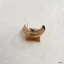 Badge's reverse is a crescent-shaped fastener