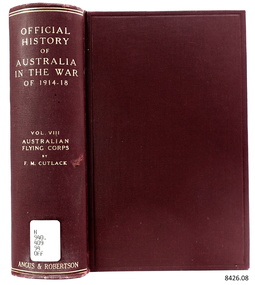 Book, Official History of Australia in the War of 1914-1918 Vol 8