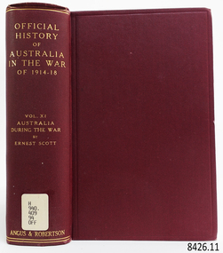 Book, Official History of Australia in the War of 1914-1918 Vol 11
