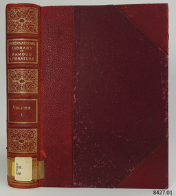 Book, International Library of Famous Literature Vol 1