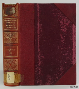 Book, International Library of Famous Literature Vol 3