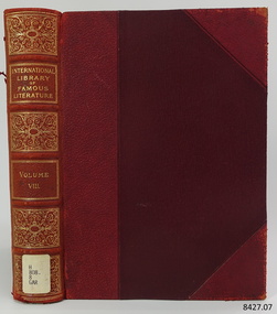 Book, International Library of Famous Literature Vol 8