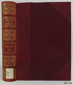 Book, International Library of Famous Literature Vol 9