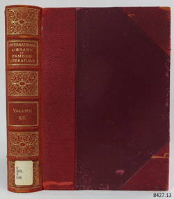 Book, International Library of Famous Literature Vol 14