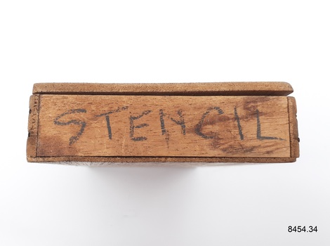 The end has handwritten text in black pencil or crayon
