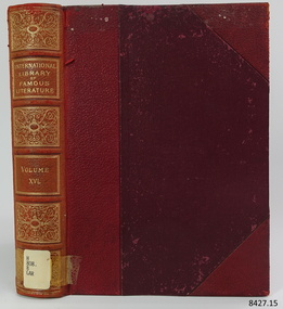 Book, International Library of Famous Literature Vol 16