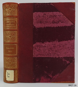 Book, International Library of Famous Literature Vol 17
