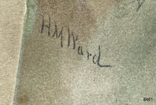 Signature of landscape artist H M Ward