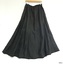 Full-length, lined, black petticoat with gentle gathers.