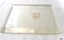Rectangular section of glass with beveled edges
