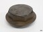 Brass octagonal nut with round head and rim
