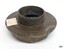 Hollow nut has damaged screw thread on short shaft. A white sticker is attached.