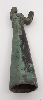 Fitting is hollow. The surface has discoloured through exposure.