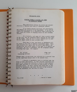 Page has paragraphs explaining how the book is set out and numbered