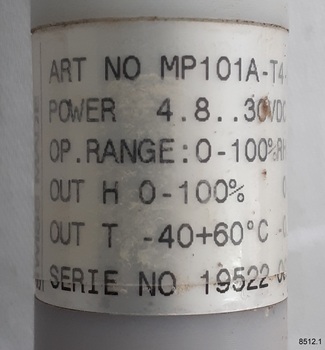 Label has inscriptions printed on it