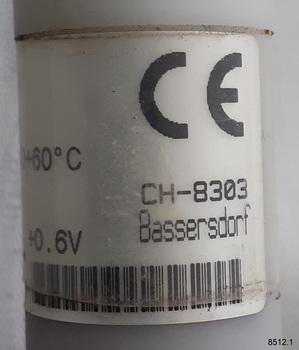 Probe's label has inscriptions printed on it