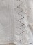 Edging on sham showing 3 pin tucks and eyelet lace.