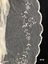 View of veil showing lace pattern and edging.