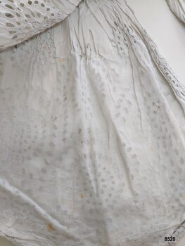 Fine lawn lining of skirt on child's dress
