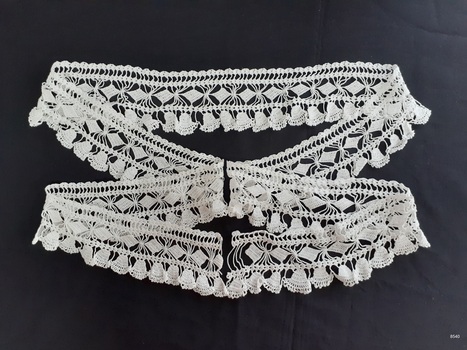 Complete view of length of crochet lace.