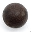 The black ball has two flat areas on this side, a seam on the left