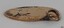 Worn edges and surface, deep groove in buckled ring, loop is bent at and angle