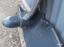 Pointed boss in centre of propeller has the three blades fitted into it