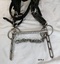 Stainless steel "Liverpool Curb Bit" attached to bridle