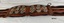 Leather and canvas padded harness backstrap with decorative silver ornamentation
