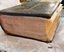 View of Bible showing the lower edge and fore edge of pages