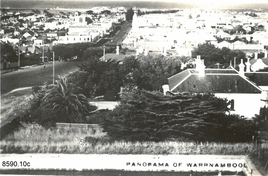 A set of ten black and white photographs of attractions in Warrnambool