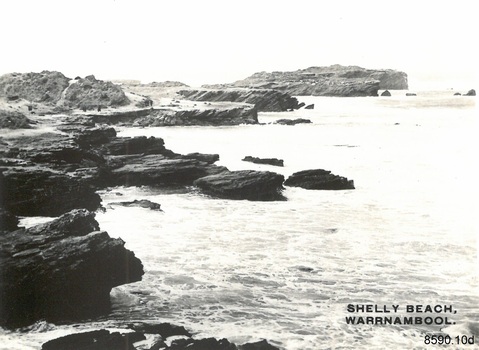 A set of ten black and white photographs of attractions in Warrnambool