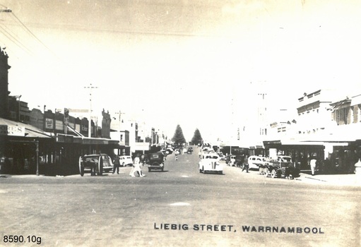 A set of ten black and white photographs of attractions in Warrnambool