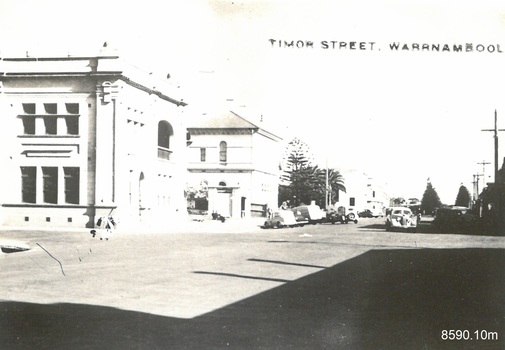 A set of ten black and white photographs of attractions in Warrnambool